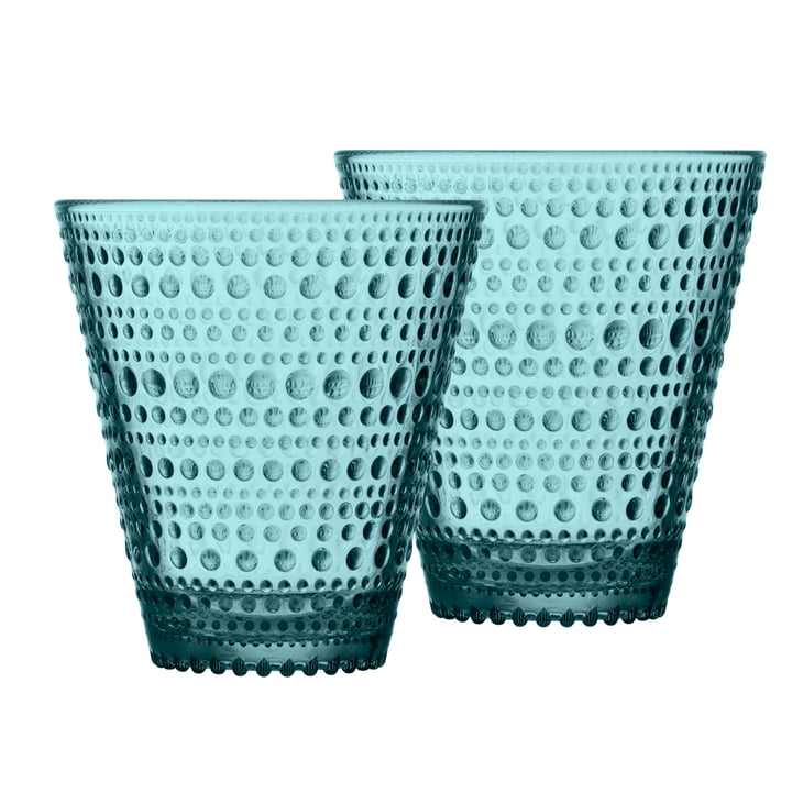 Kastehelmi drikkeglas 30 cl fra Iittala i havblå (sæt med 2)