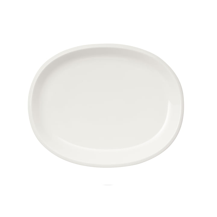 Raami serveringsplade 35 cm oval fra Iittala i hvid