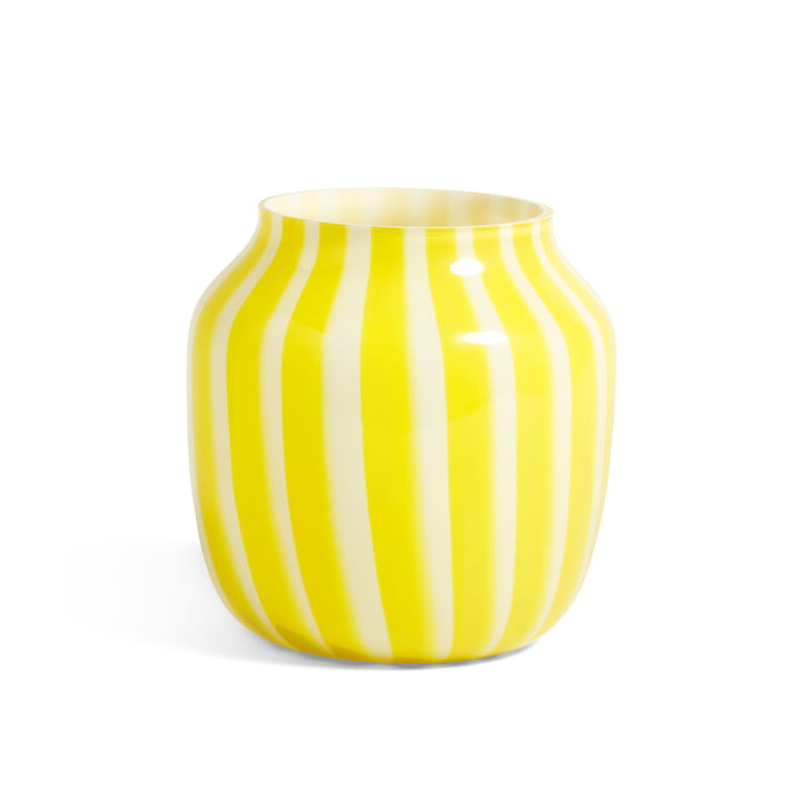 Juice vase Ø 22 x H 22 cm af hø i gul