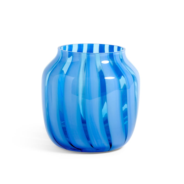 Juice vase Ø 22 x H 22 cm af hø i blå