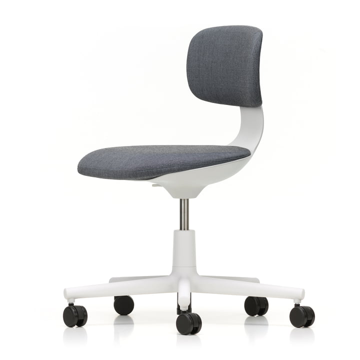 Rookie kontorstol fra Vitra i blød grå / Volo 15 mellemgrå