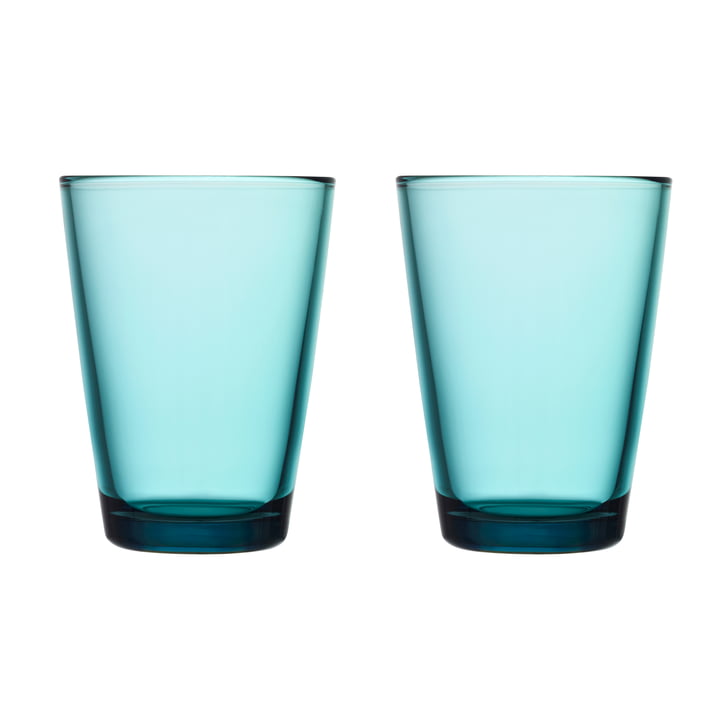 Kartio drikkeglas 40 cl (sæt med 2) fra Iittala i havblå