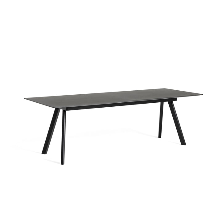 Copenhague CPH30 udtrækkeligt spisebord, L 160/310 x B 80 x H 74 cm, sortbejdset eg af Hay