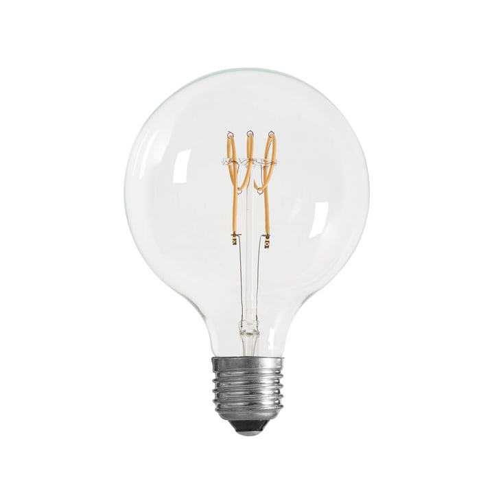 LED-spindpære Ø 125 mm, E27 / 3 W, klar fra NUD Collection