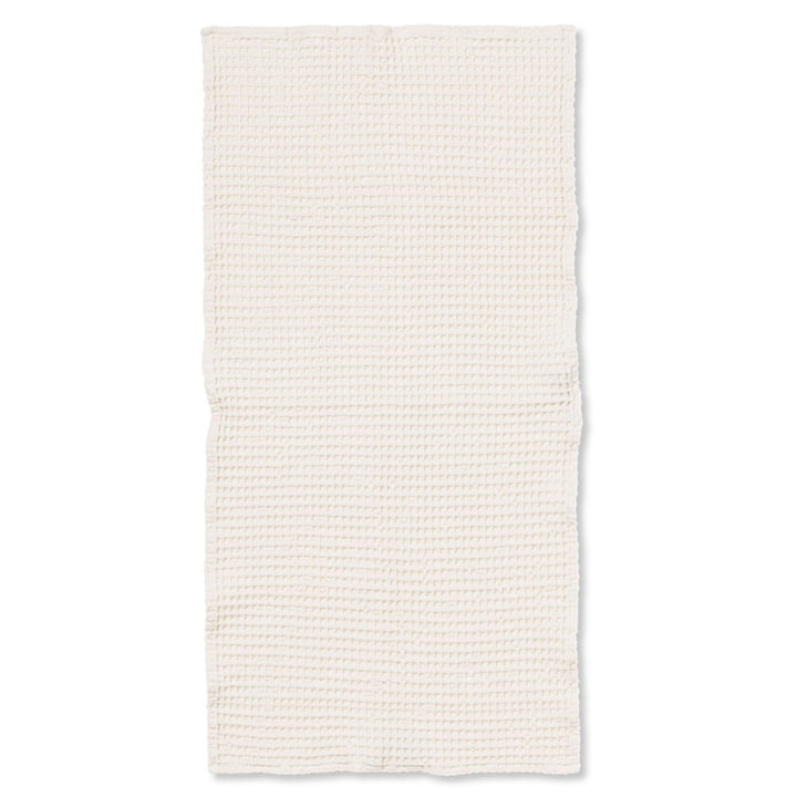Organic badehåndklæde 140 x 70 cm fra ferm Living i hvid