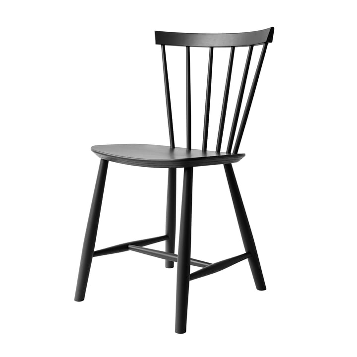 J46 stol, sort bøg fra FDB Møbler