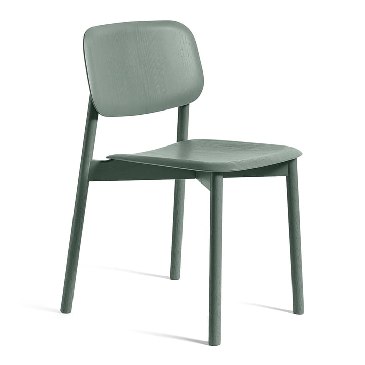 Soft Edge 12 stol fra Hay i egefarvet støvgrøn