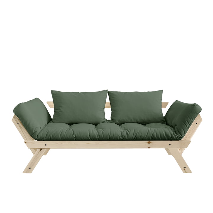 Bebop sofa fra Karup Design i naturlig fyr / olivengrøn