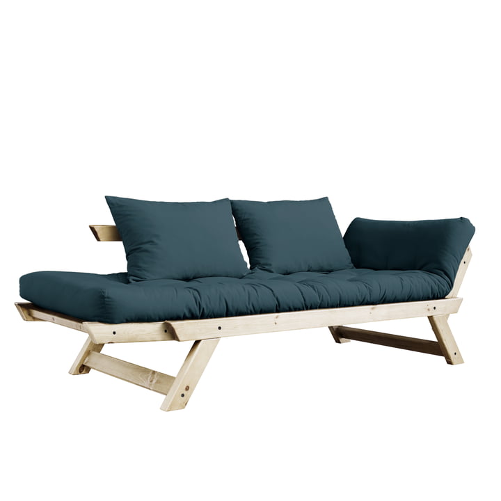 Bebop sofa fra Karup Design i naturlig fyr / benzinblå