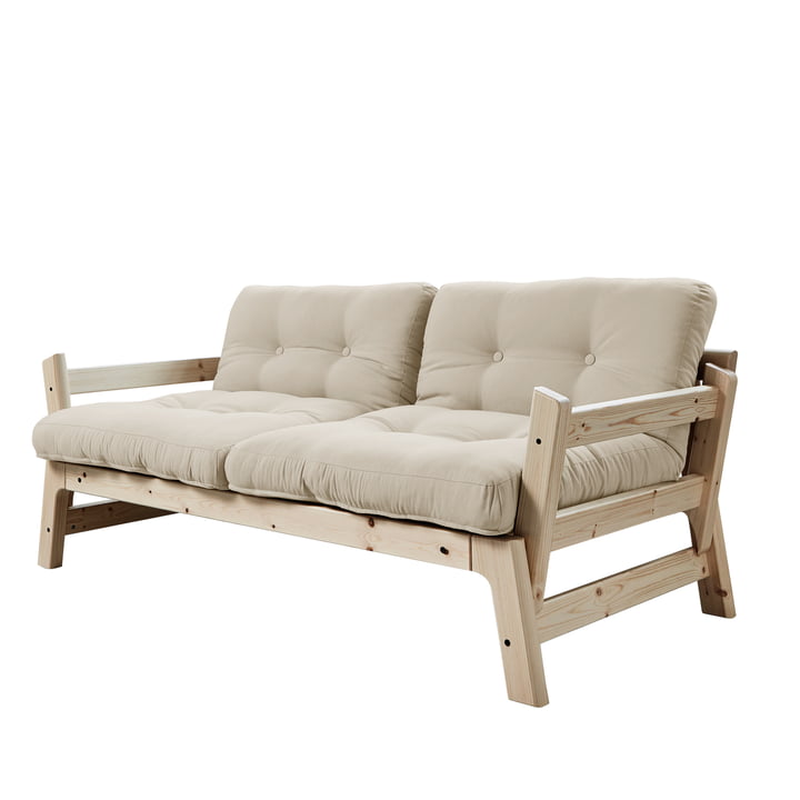 Step sofa af Karup Design i natur fyrretræ / beige