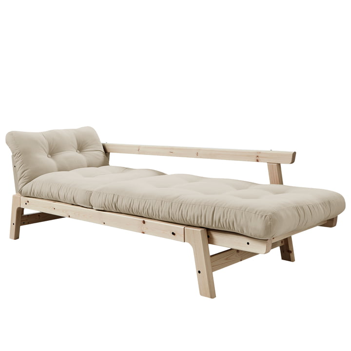 Step sofa af Karup Design i natur fyrretræ / beige