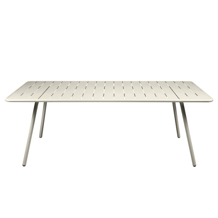 Luxembourg bord, rektangulært, 100 x 207 cm, lergrå fra Fermob
