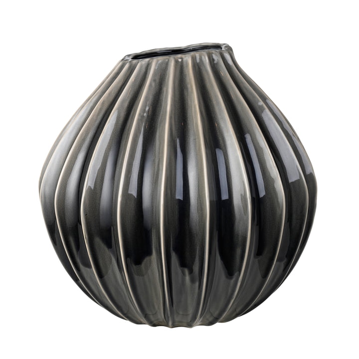 Wide vase, Ø 40 x H 40 cm, røget perle fra Broste Copenhagen