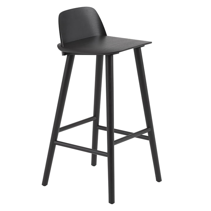 Nørd barstol H 75 cm af Muuto i sort