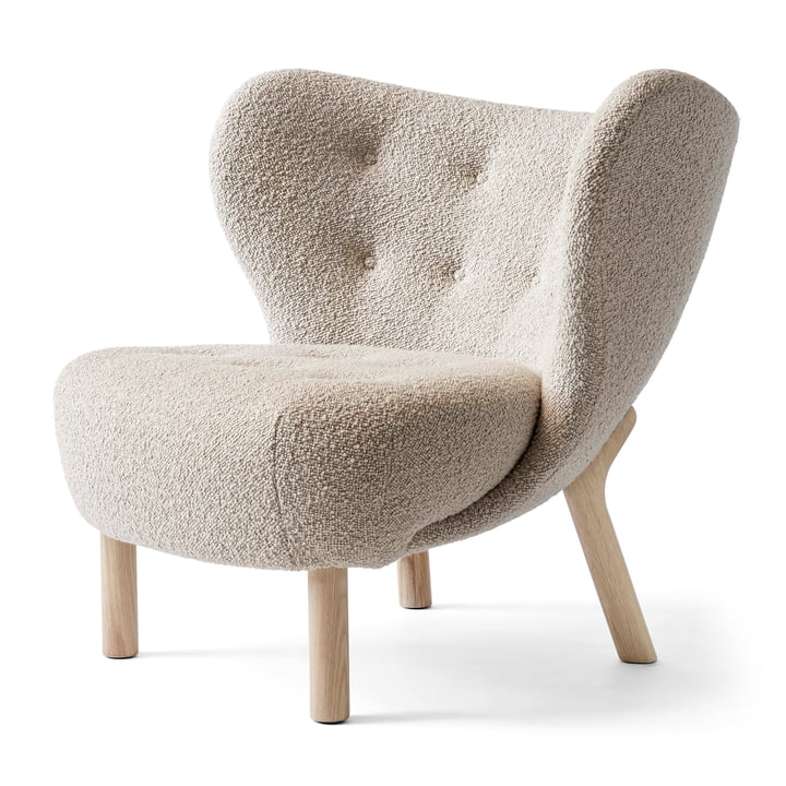 Little Petra VB1 Lounge Chair by & Tradition i hvidolieret eg / Karakorum 003