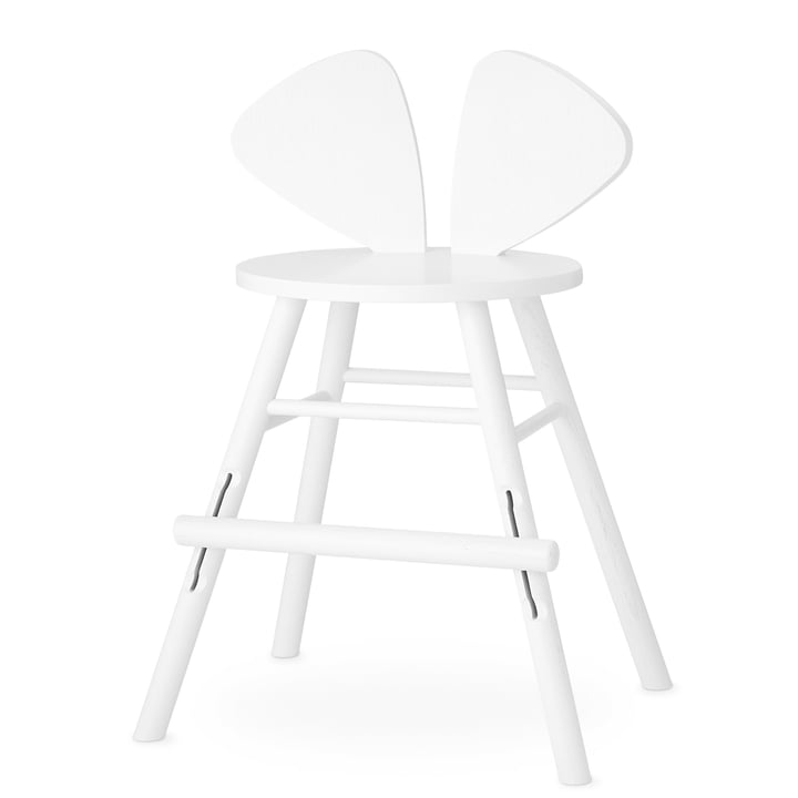 Mouse Junior stol fra Nofred i hvid