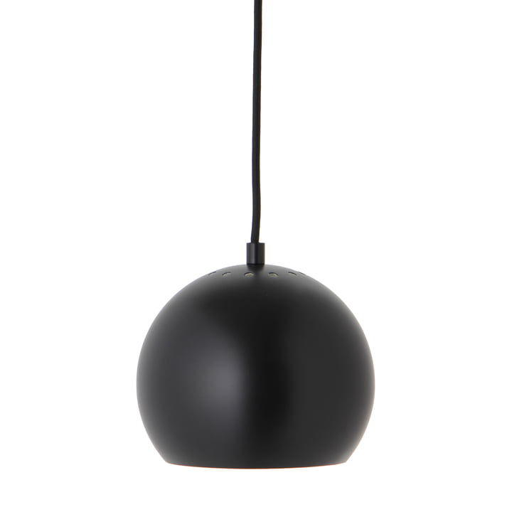 Ball Ø 18 cm, mat sort/hvid fra Frandsen