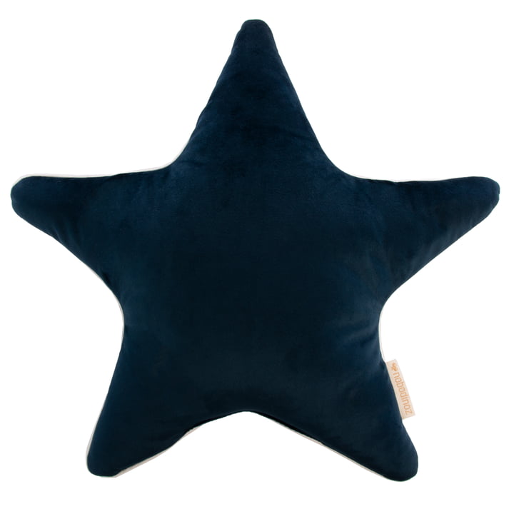 Aristote Star fløjlspude, 40 x 40 cm, natblå af Nobodinoz