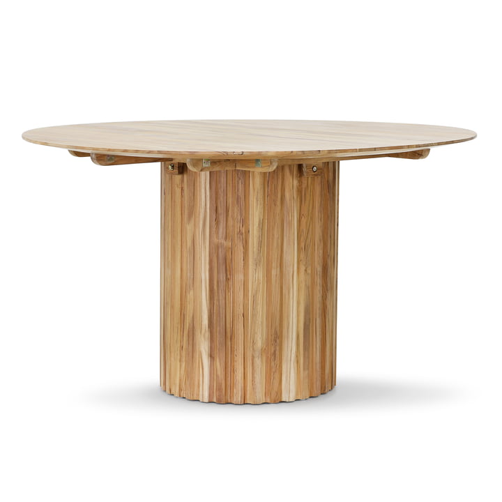 Pillar spisebord rundt, Ø 140 cm, teaktræ fra HKliving