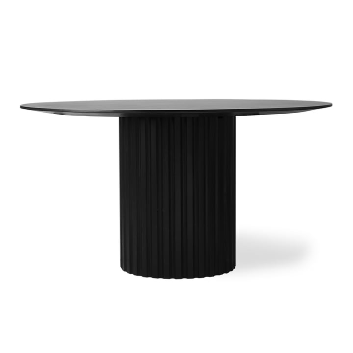 Pillar rundt spisebord, Ø 140 cm, sort af HKliving