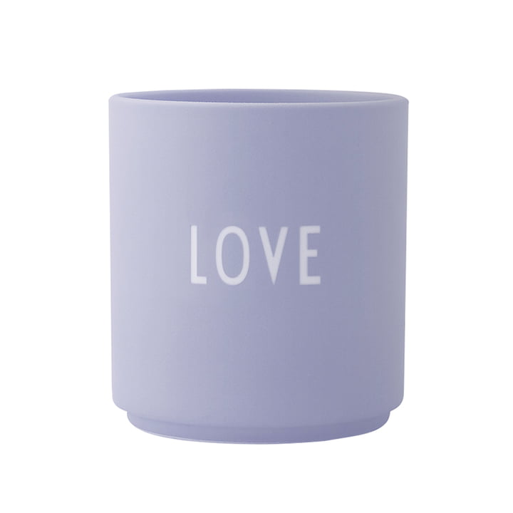AJ Favourite porcelæn krus, Love / lilla fra Design Letters