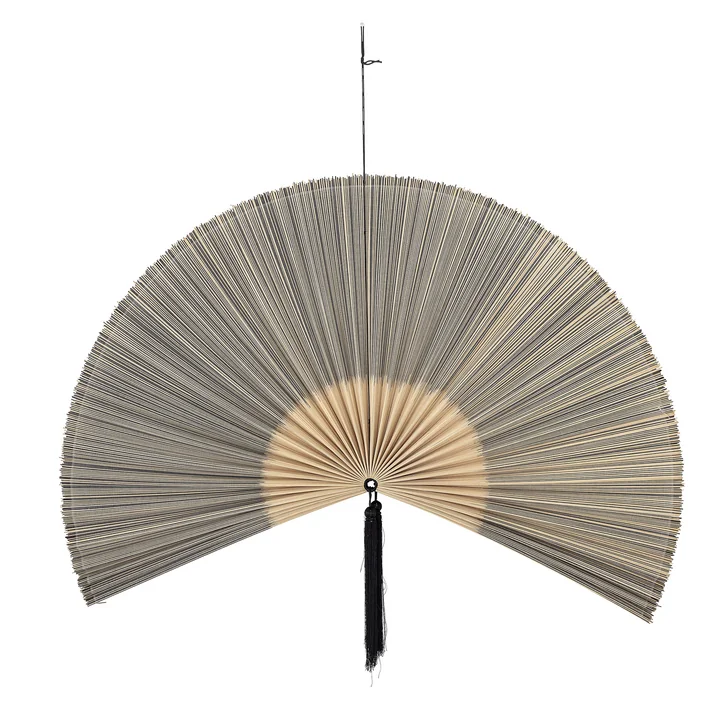 Jaime vægdekorationsventilator, 145 x 72 cm, bambus / sort fra Bloomingville .