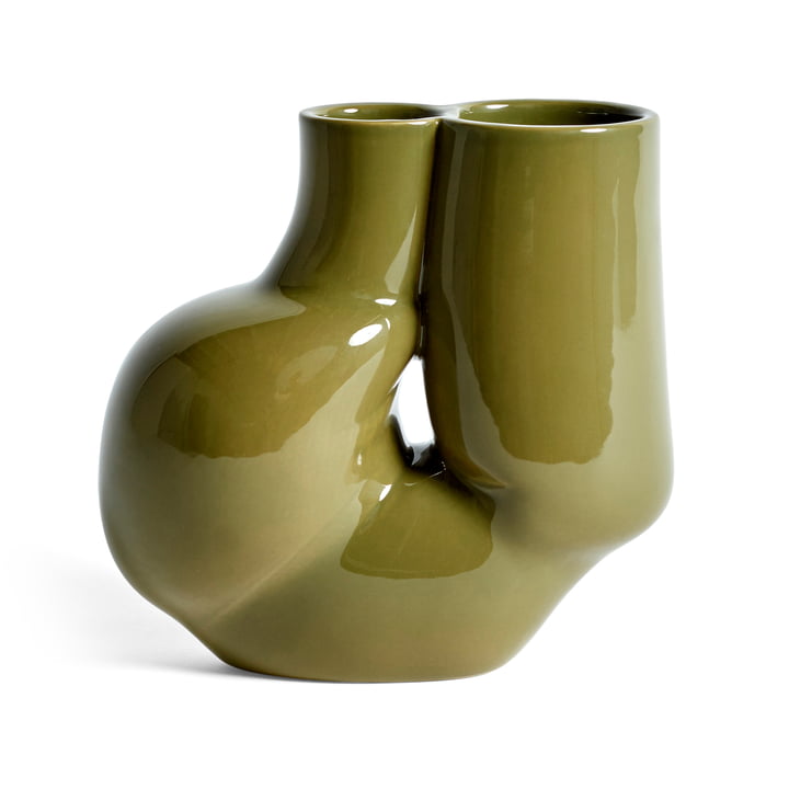 W & S Chubby Vase, olivengrøn af Hay .