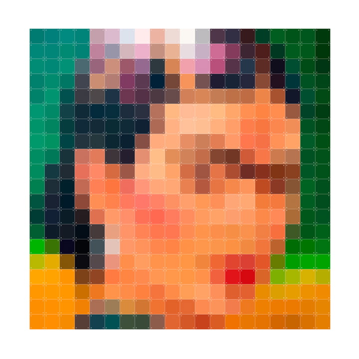 Frida pixel plakat, 200 x 200 cm af IXXI
