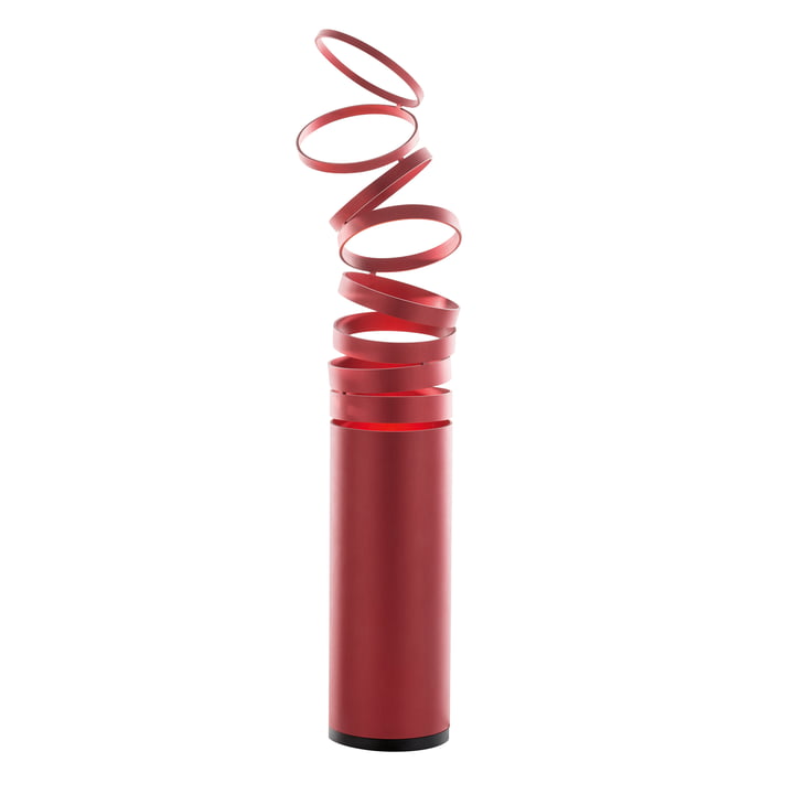 Decomposé bordlampe fra Artemide i rødt