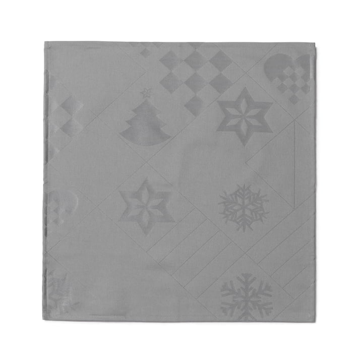 Natale servietter, 45 x 45 cm, grå af Juna