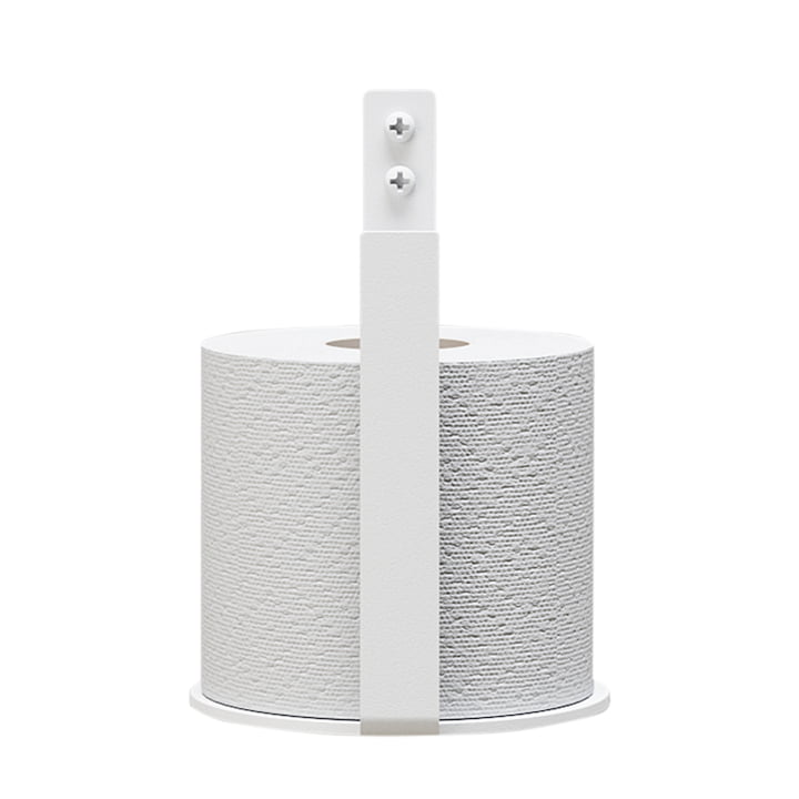 Toiletpapirholderen Extra fra Nichba Design i hvid