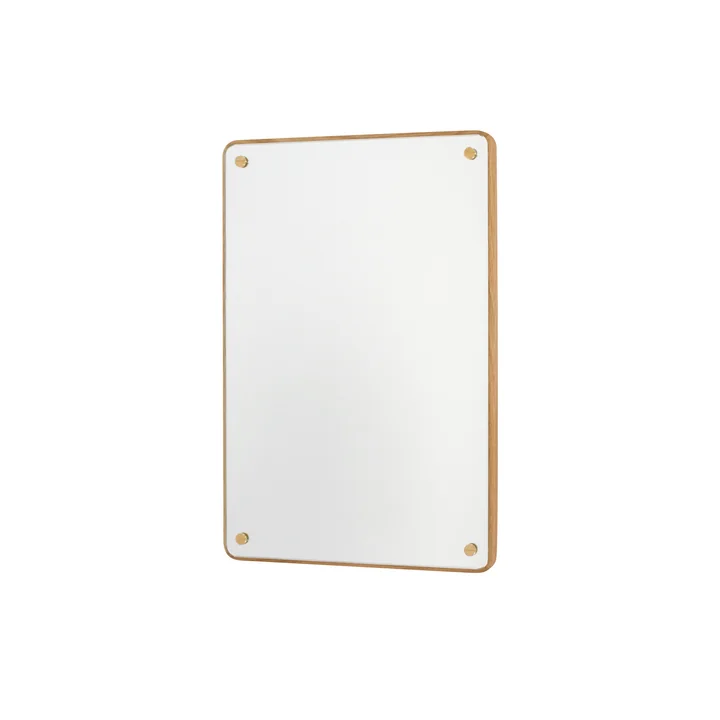 RM-1 Rectangular spejl H 58 cm, olieret eg af Frama