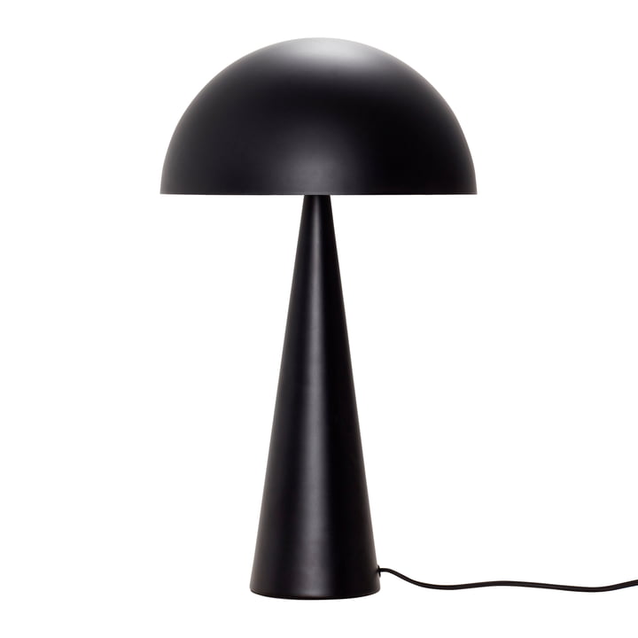 Bordlampe, sort, stor fra Hübsch Interior