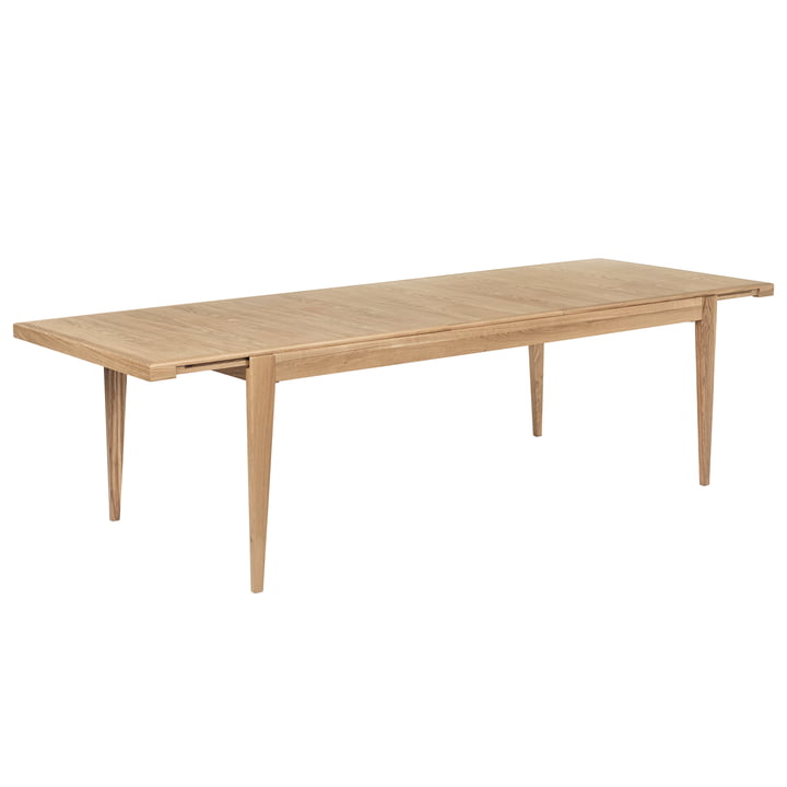 S-Table, rektangulært udtrækkeligt, 95 x 220-320 cm, matlakeret eg af Gubi