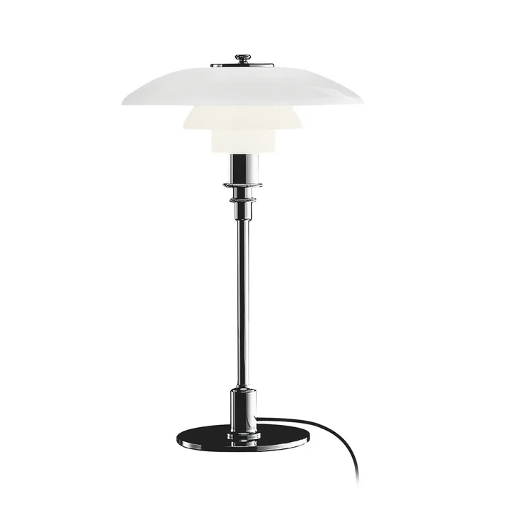 PH 3/2 bordlampe af Louis Poulsen i højglans krom