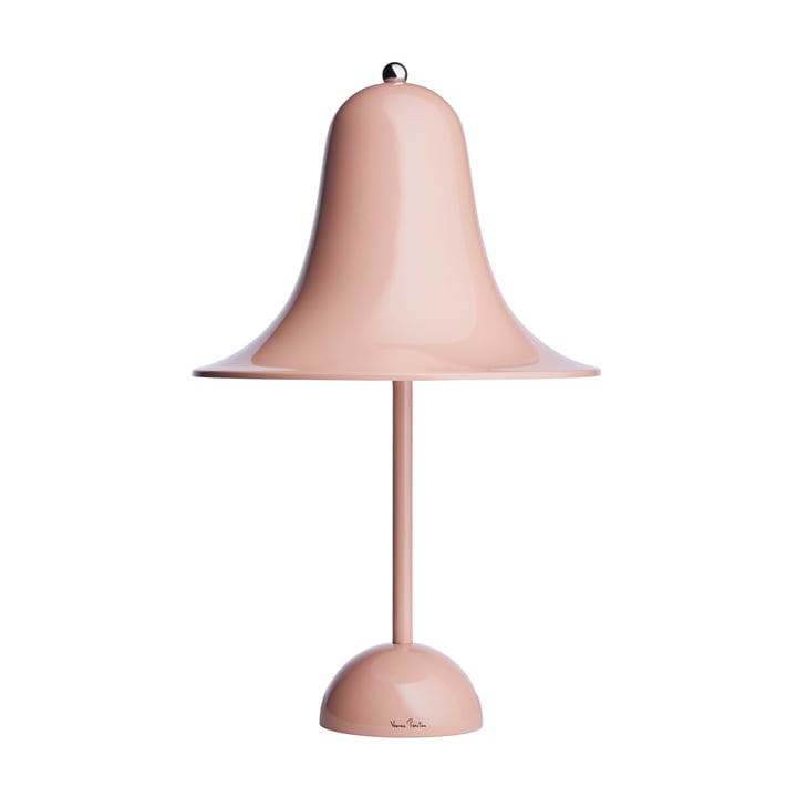 Pantop bordlampen fra Verpan i pink