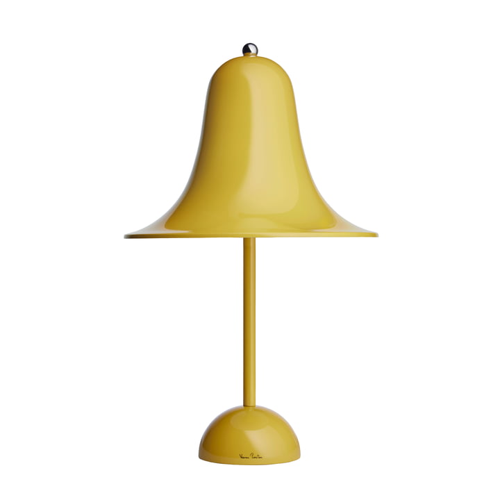 Pantop bordlampen fra Verpan i gul
