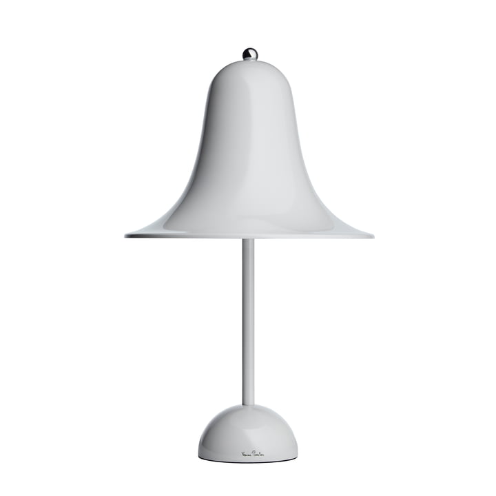 Pantop bordlampen fra Verpan i mint grå