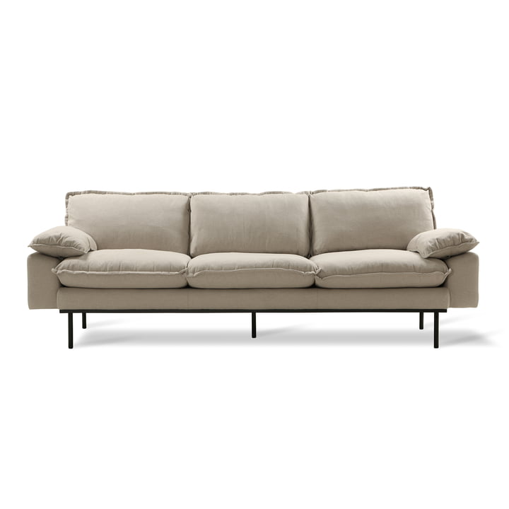 Retro sofa, 4 pers., beige fra HKliving