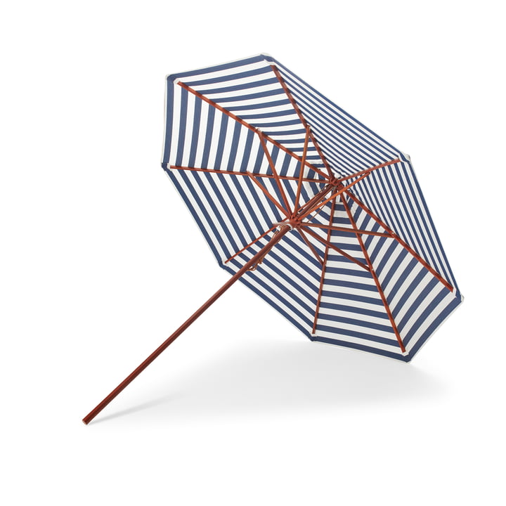 Skagerak - Messina parasol Ø 270 cm, mørkeblå striber