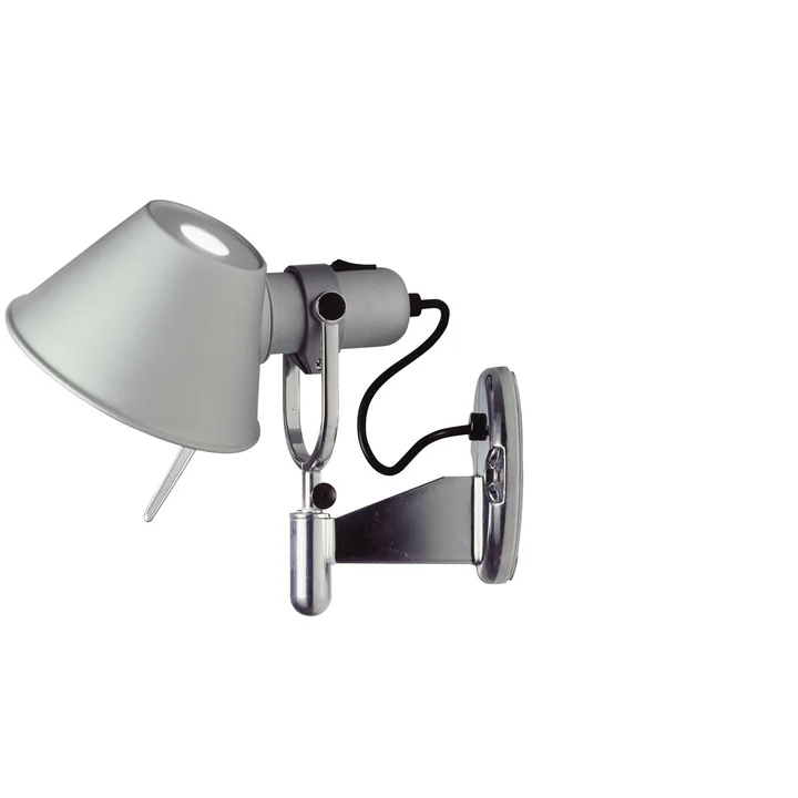 Artemide - Tolomeo Faretto væglampe i aluminiumsølv
