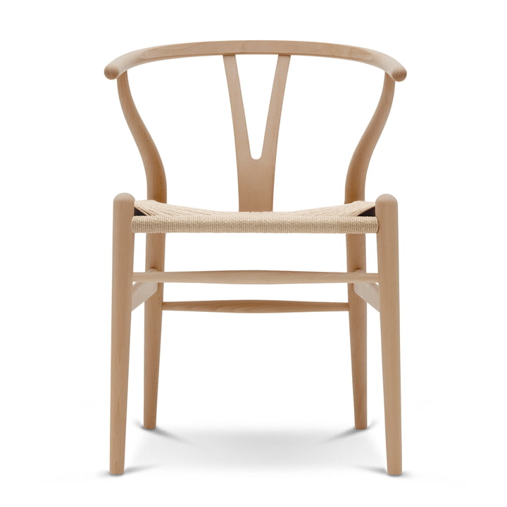 CH24 Wishbone Chair af Carl Hansen i bøgeolieret / naturvævet