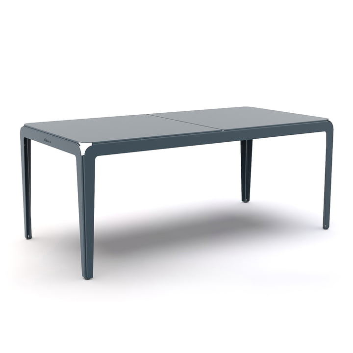 Udendørsbordet Bended Table fra Weltevree, 180 x 90 cm, gråblå