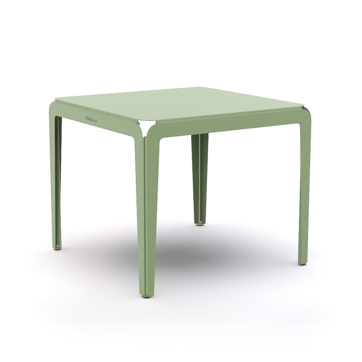 Bended Table bistrobord af Weltevree, 90 x 90 cm, lysegrøn