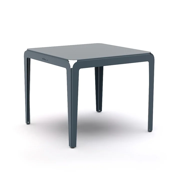 The Bended Table bistrobord fra Weltevree, 90 x 90 cm, gråblå