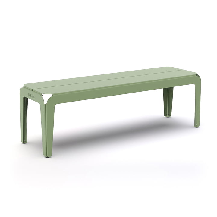 Den Bended Bench af Weltevree, L 140 cm, lysegrøn