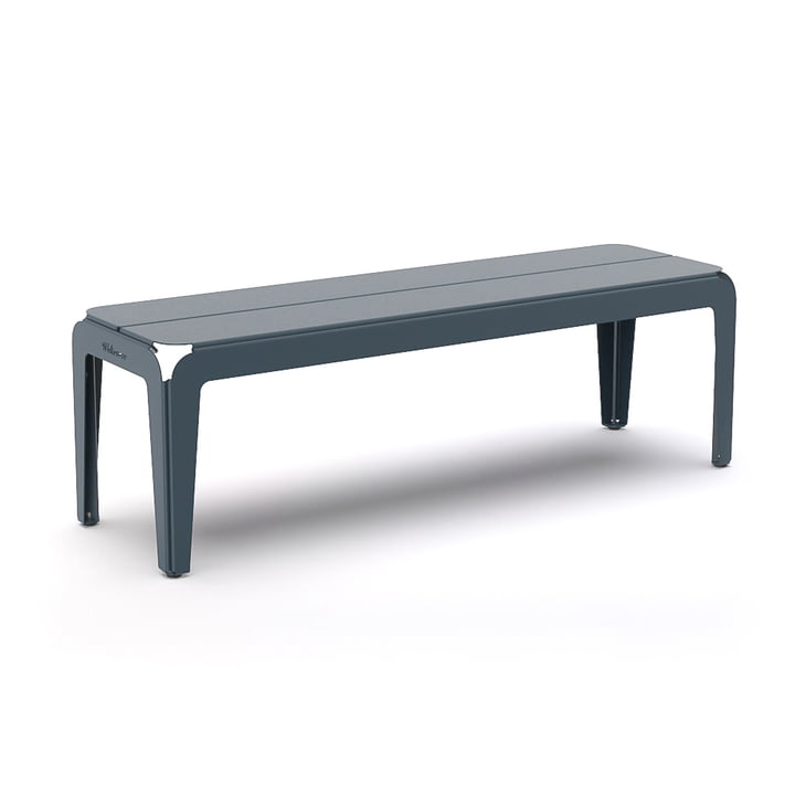 Den Bended Bench af Weltevree, L 140 cm, gråblå