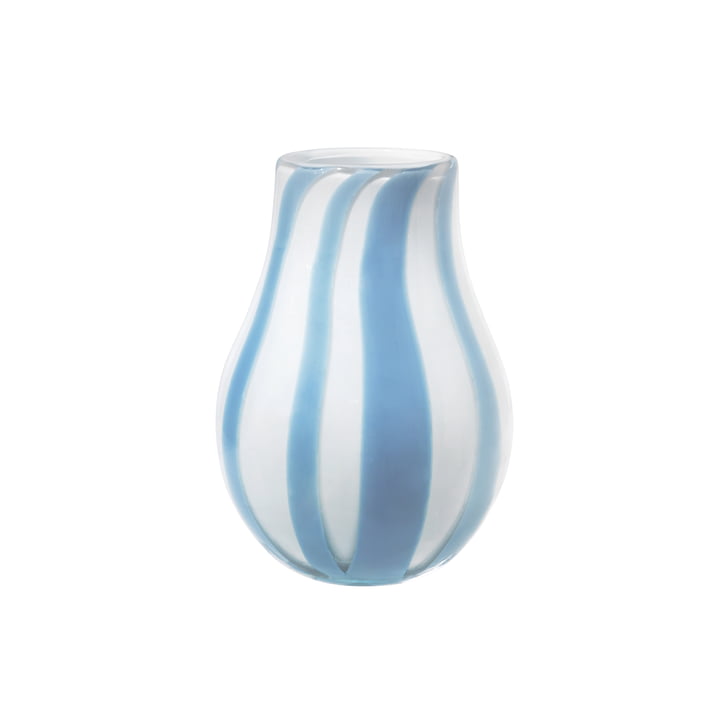 Ada Stripe Vase fra Broste Copenhagen i lyseblå
