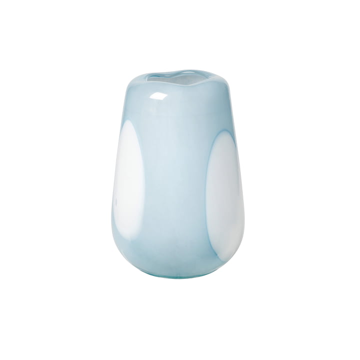 Ada Dot Vase fra Broste Copenhagen i plein air light blue, Ø 18 x H 26 cm