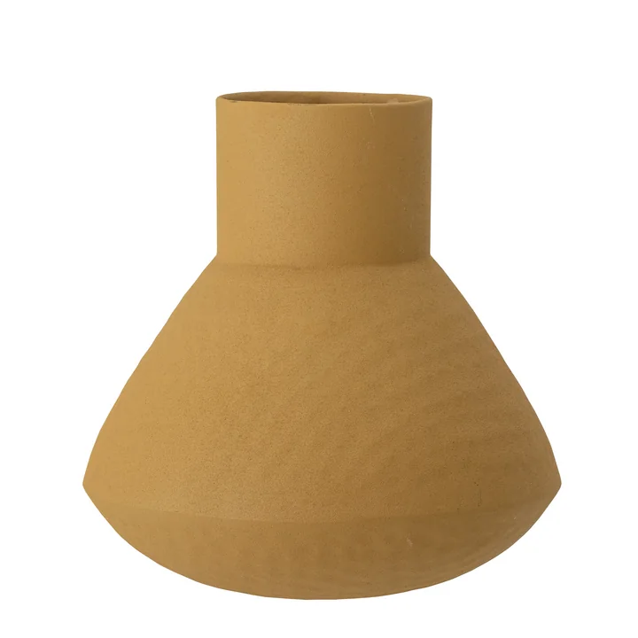 Isira vase fra Bloomingville i gul, H 20,5 cm